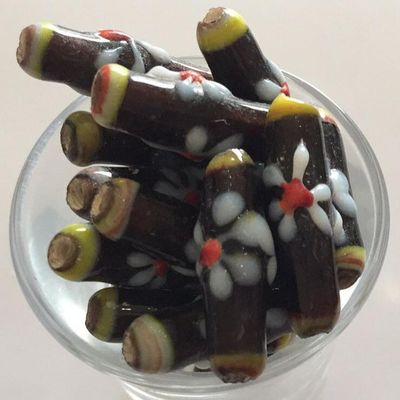 Javanese Tube - Brown Daisy 15mm