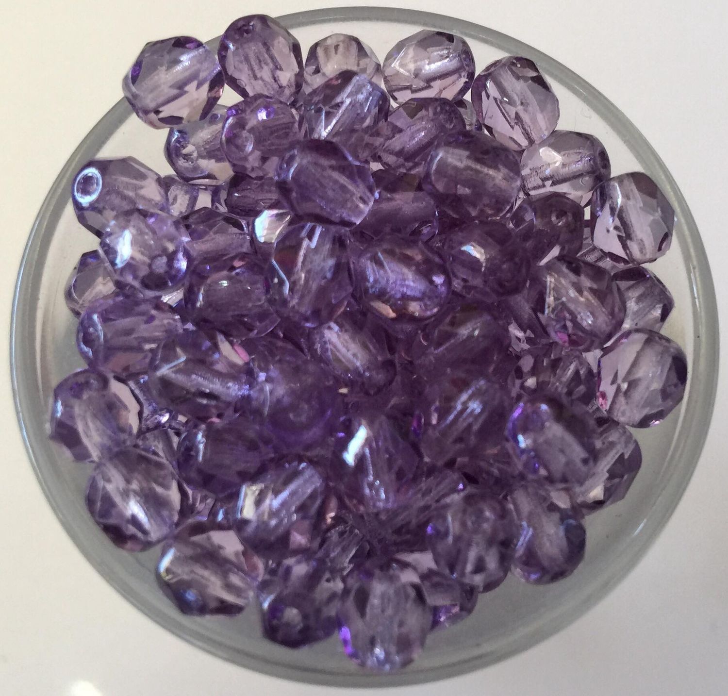 Czech Facet - Light Tanzanite 6mm