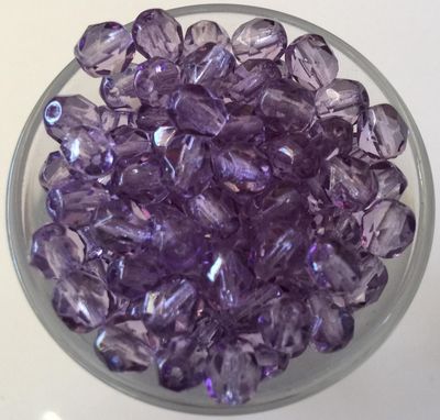 Czech Facet - Light Tanzanite 6mm