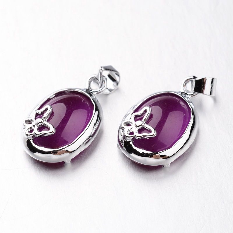 Violet Butterfly Necklace (S)