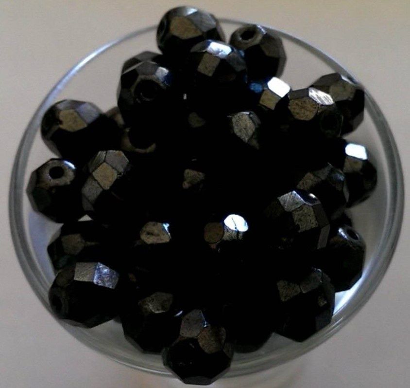 Czech Facet - Gunmetal 8mm