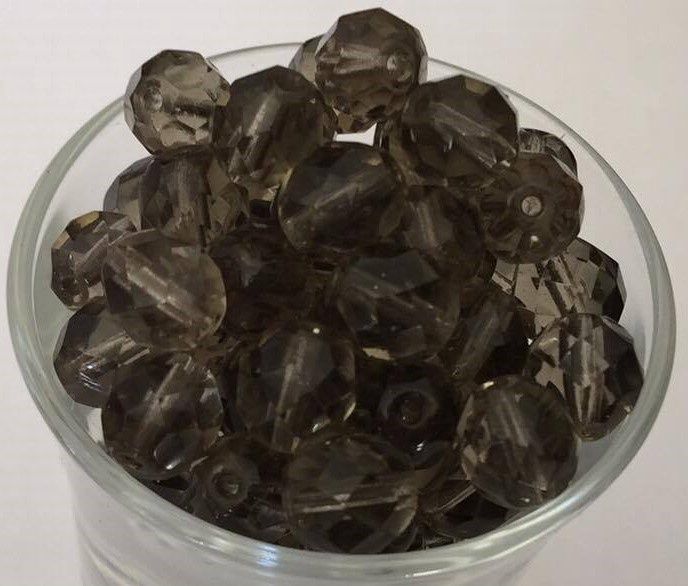 Czech Facet - Black Diamond 8mm