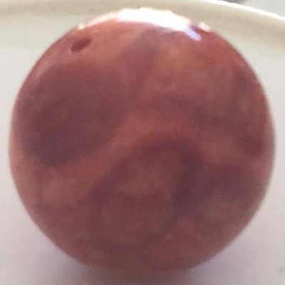 Sea Bamboo Round - Coral 18mm