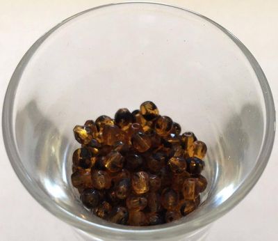 Czech Facet - Tortoise 4mm