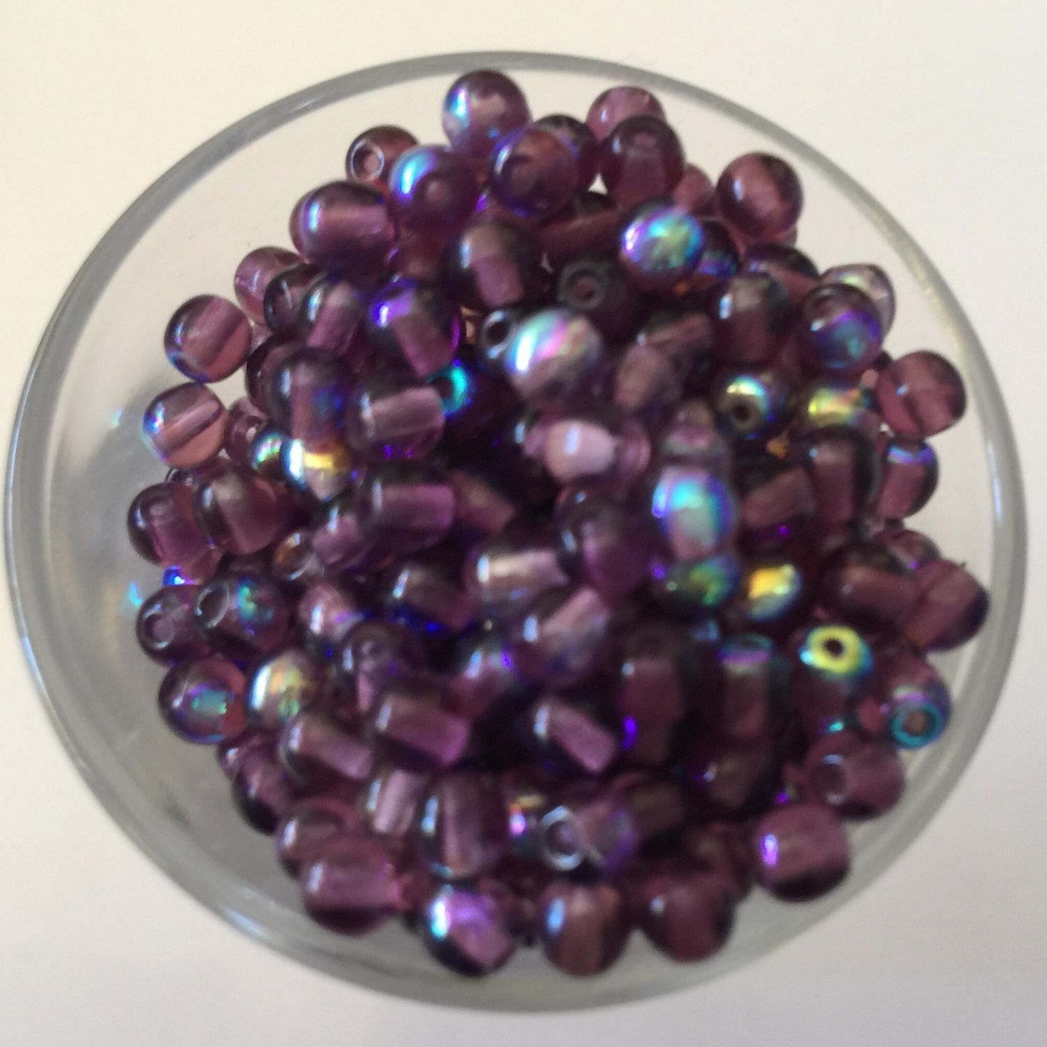 Czech Tiff - Dark Amethyst AB 4mm
