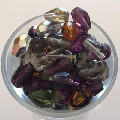 Czech Facet Drop - EOL Mix 10x7mm
