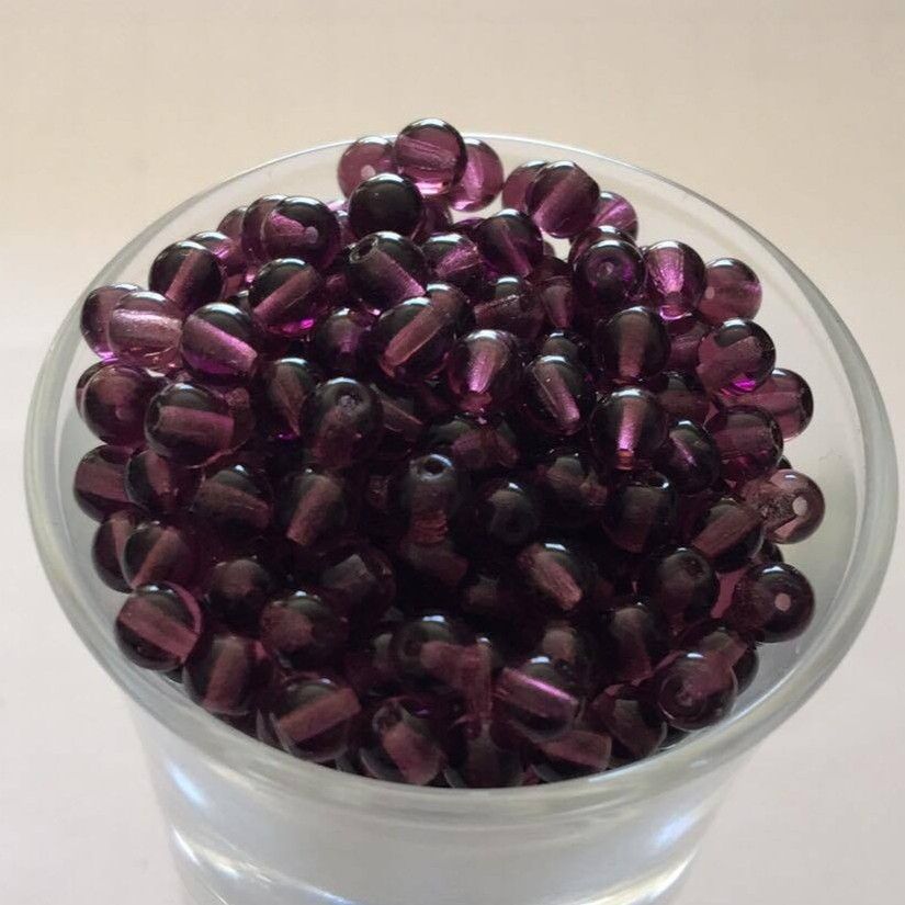 Czech Tiff - Dark Amethyst 4mm