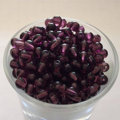 Czech Tiff - Dark Amethyst 4mm