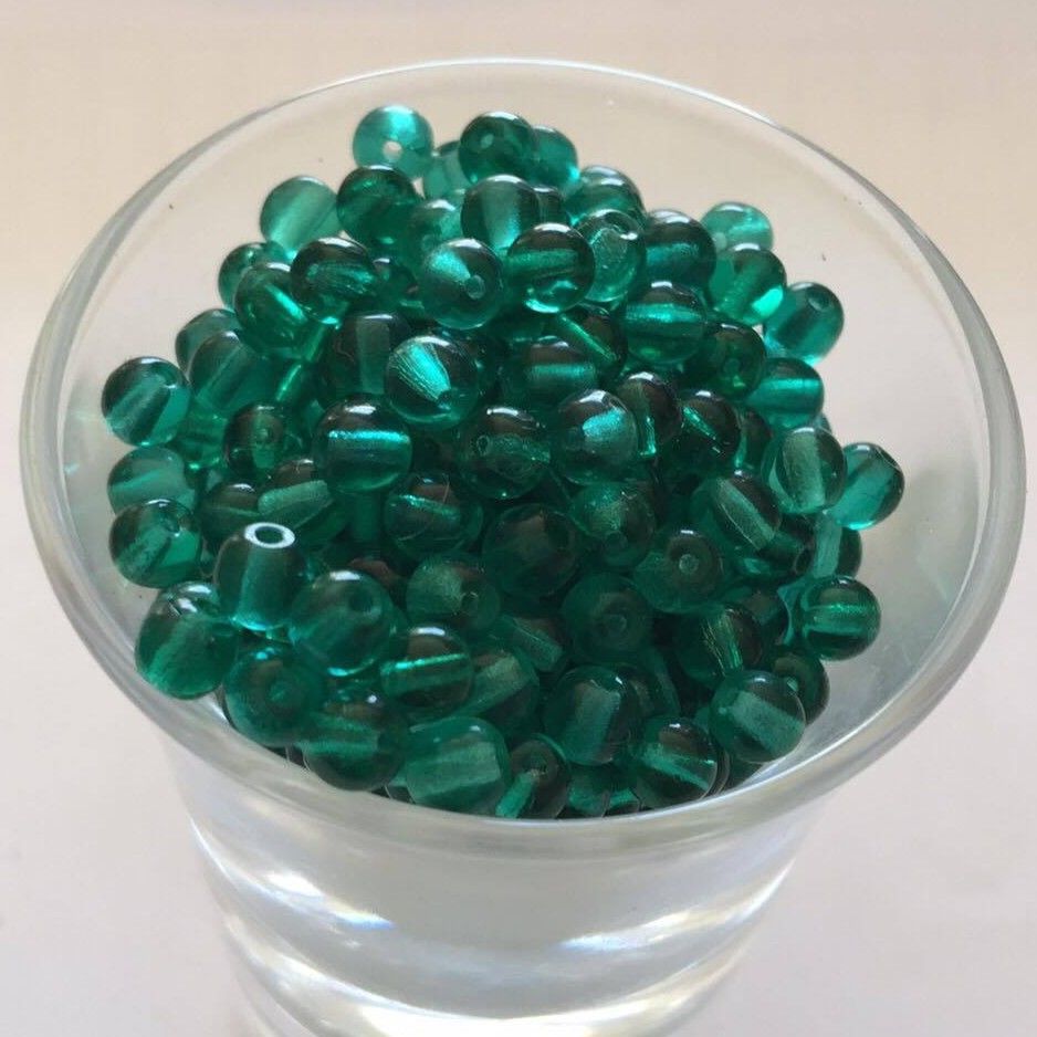 Czech Tiff - Emerald 4mm