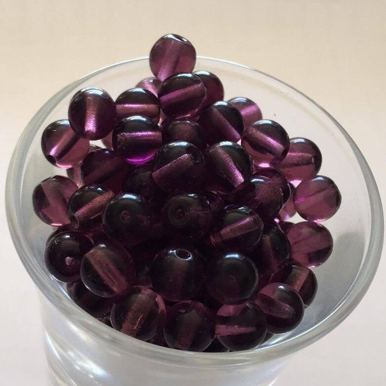 Czech Tiff - Dark Amethyst 6mm