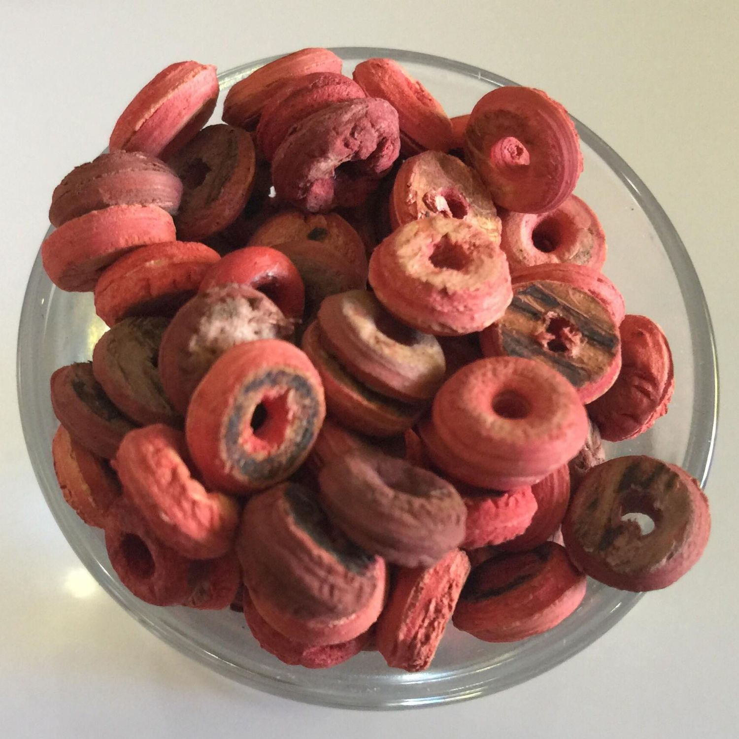 Coconut Disc - Red ~8mm