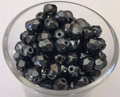Czech Facet - Gunmetal 6mm