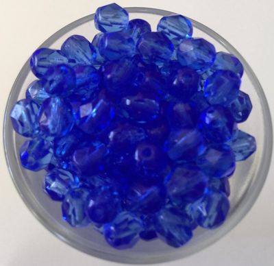 Czech Facet - Sapphire 6mm