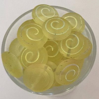 Czech Flat Spiral - Matt Jonquil 12mm