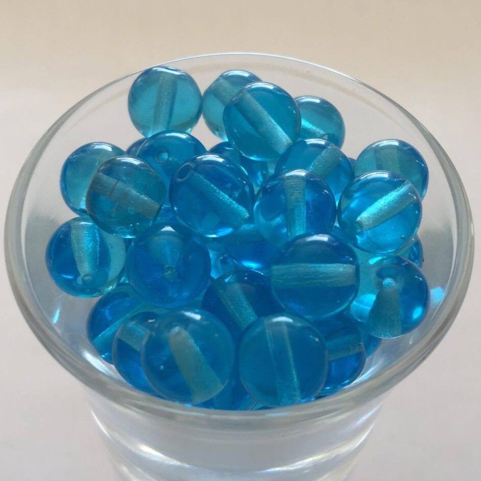 Czech Tiff - Aqua 8mm