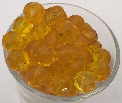 Czech Facet - Yellow 8mm