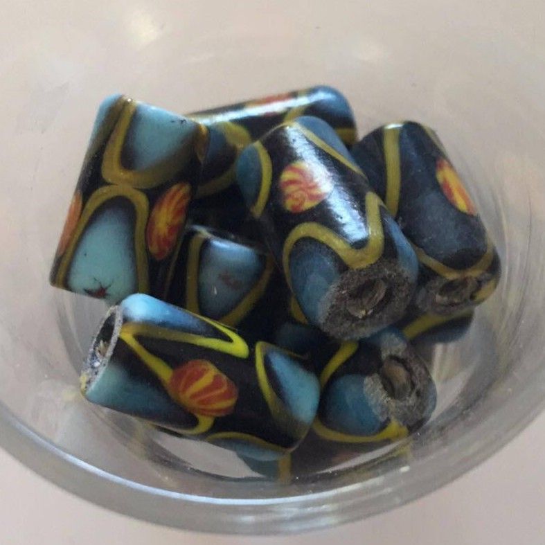 Javanese Tube - Yellow Zig Zag 16mm