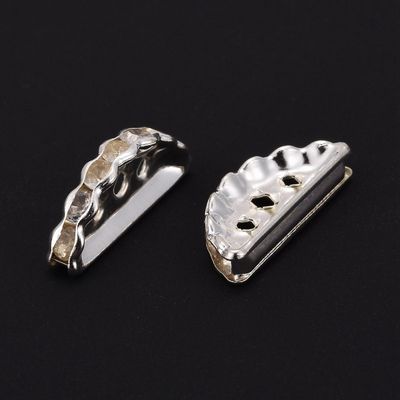 Rhinestone Bridge Spacer - Gold / Silver 19mm