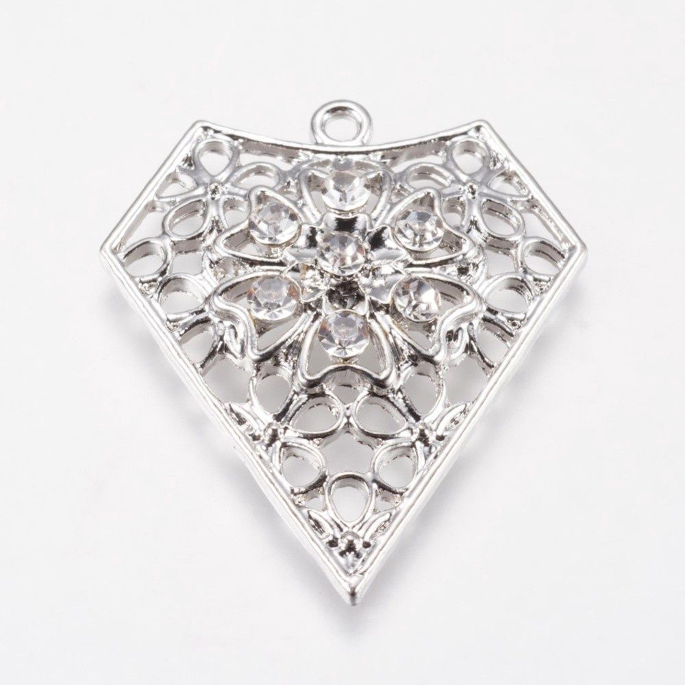 Shield Pendant - Silver