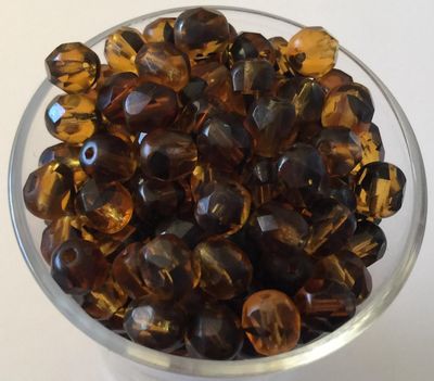 Czech Facet - Tortoise 6mm