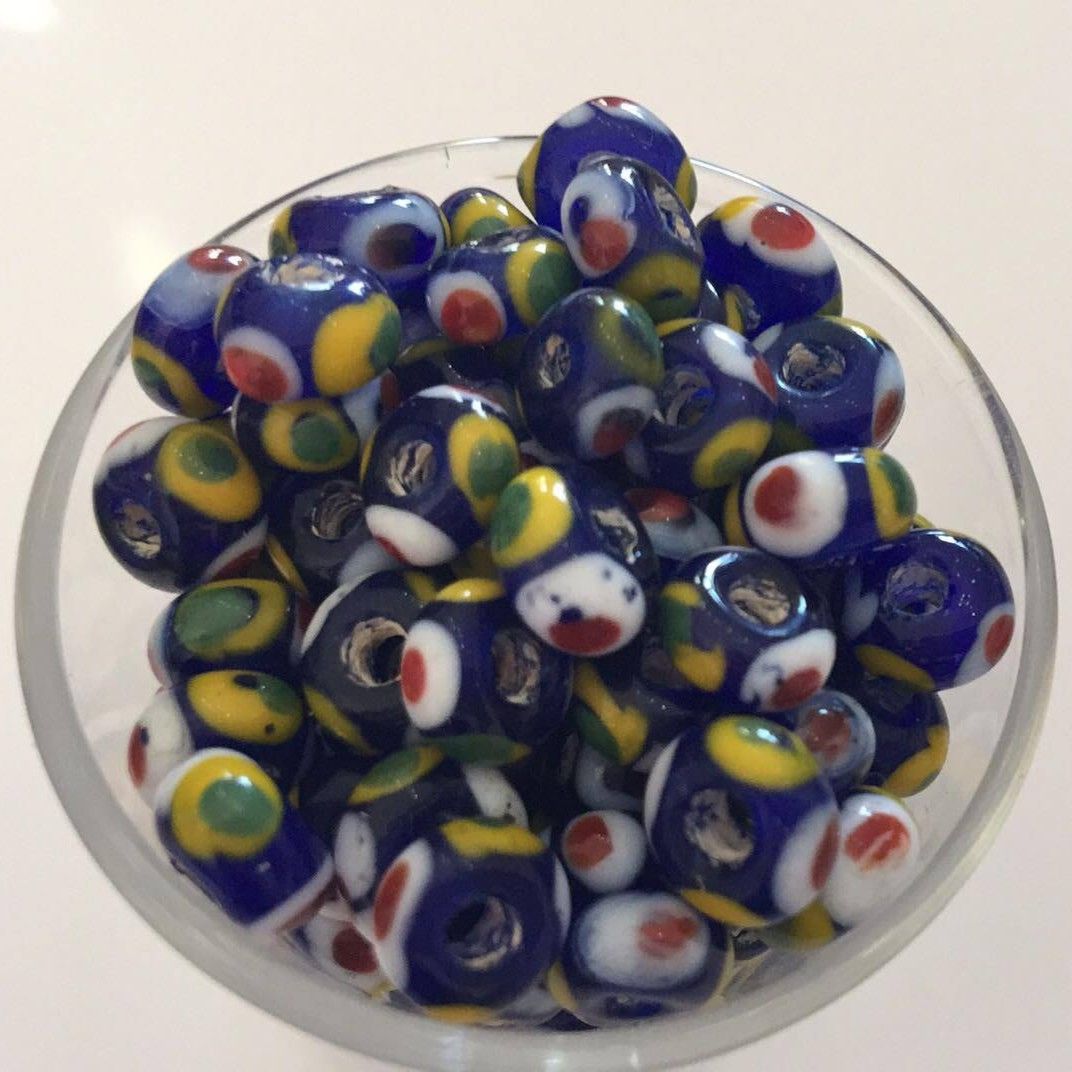 Javanese Disc - Blue Multi Eye 5mm