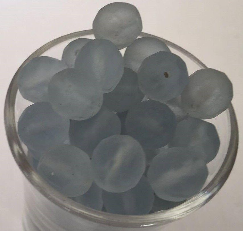 Czech Facet - Matt Light Blue 10mm