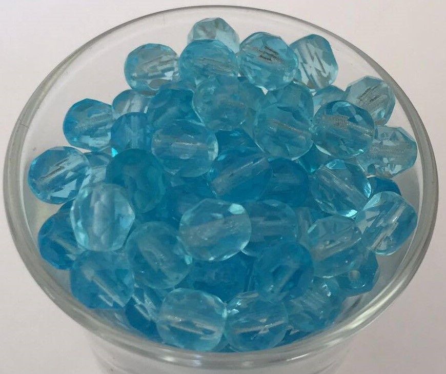 Czech Facet - Aqua 6mm