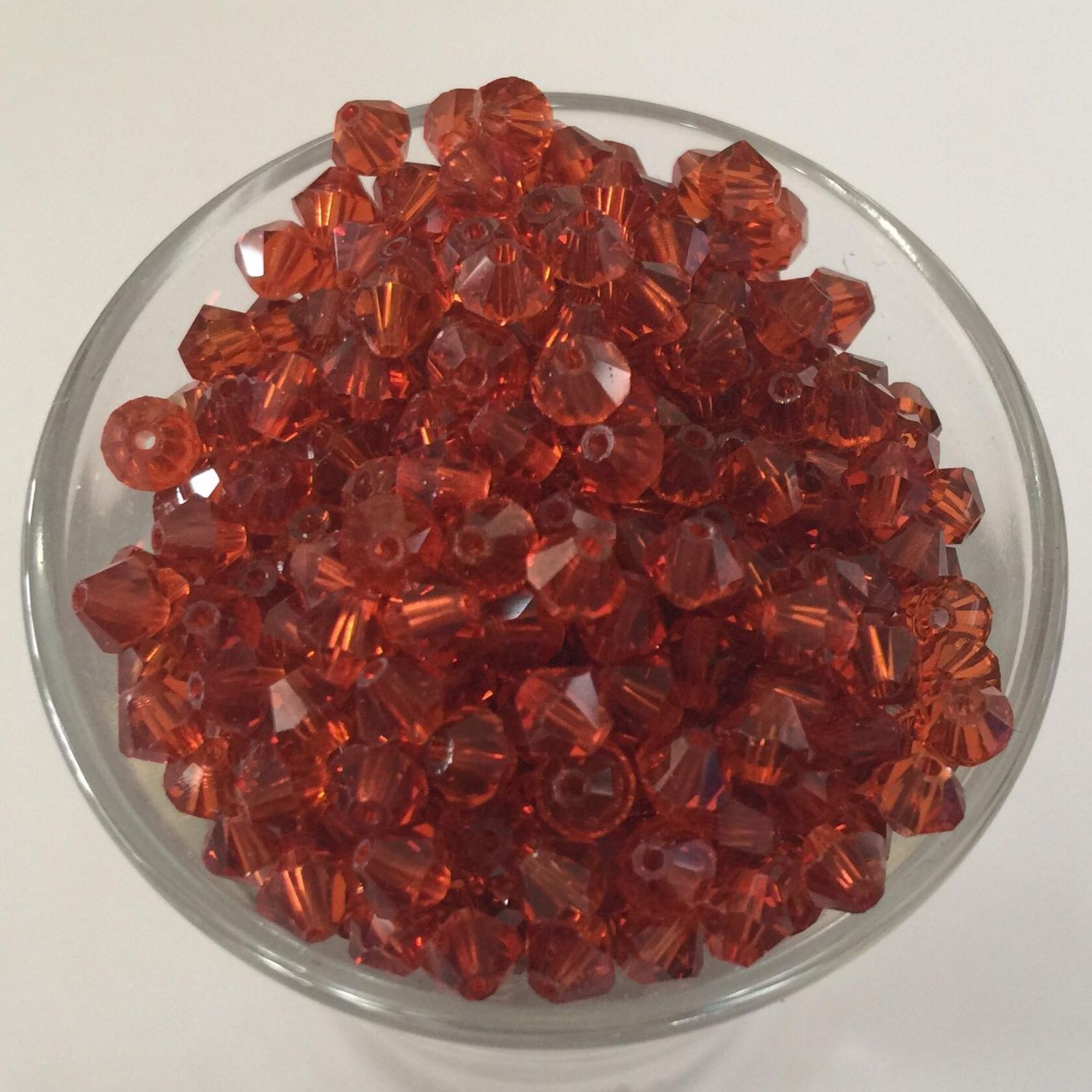 Swarovski Crystal - Indian Red 4mm
