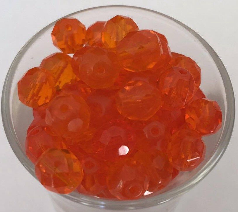Czech Facet - Orange 8mm