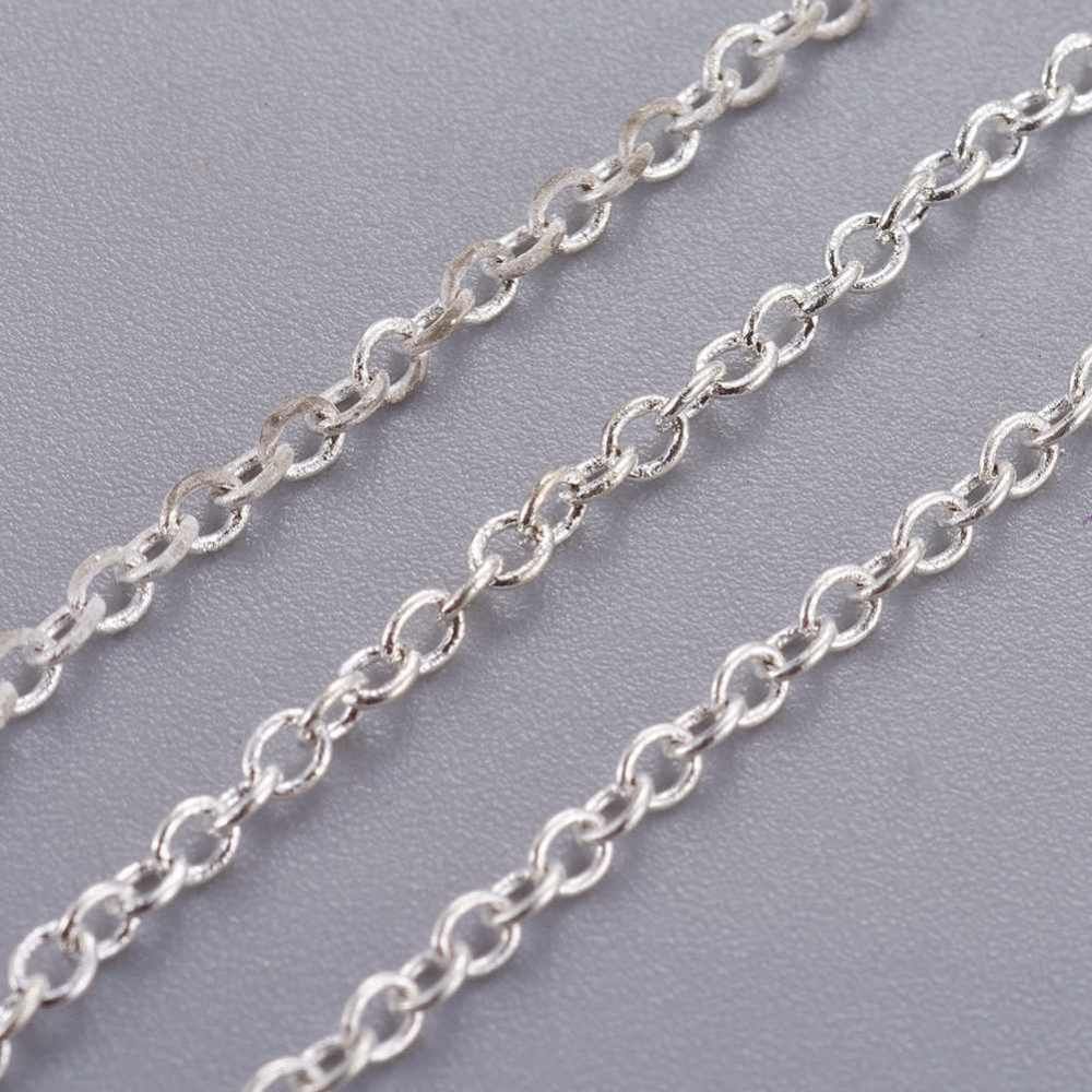 Cable Chain Oval - Silver 2x0.4mm (Per M)