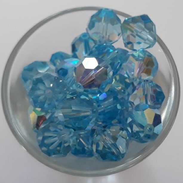 Swarovski Crystal Round - Aqua AB 10mm