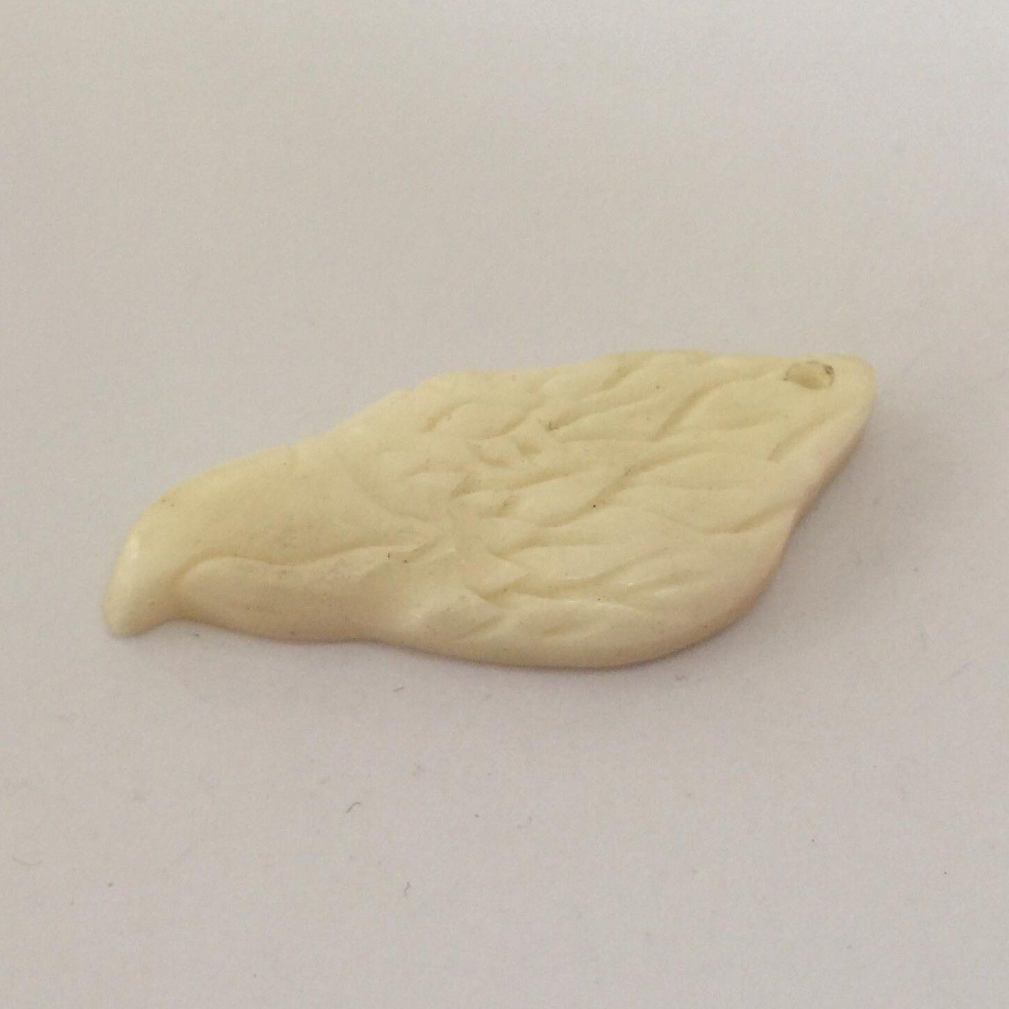 Hawk Head Charm - Bone 41x18mm