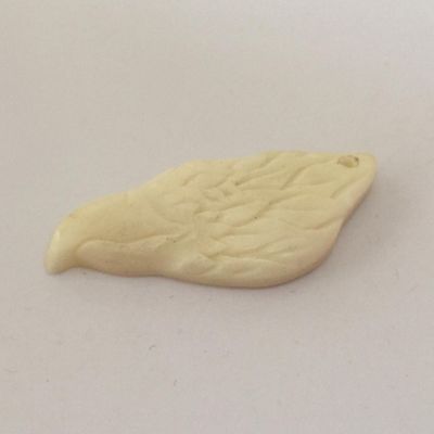 Hawk Head Charm - Bone 41x18mm