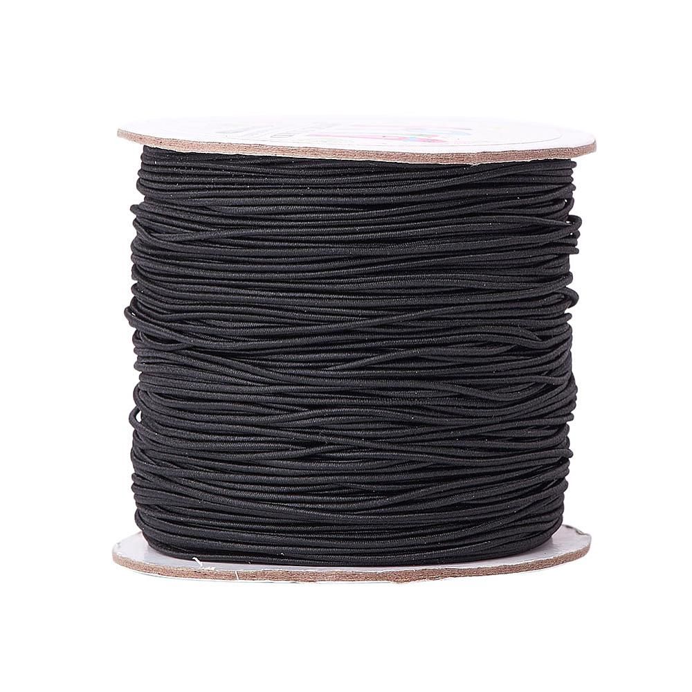Elastic - Black Round 1mm (Per M)