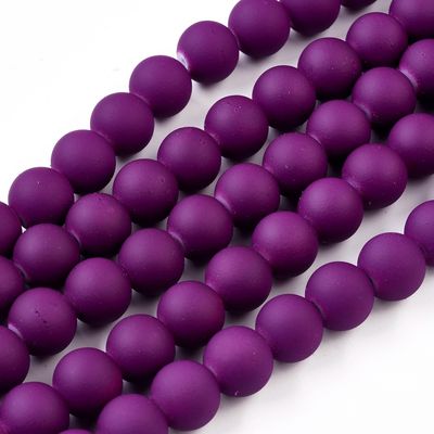 Rubberised Round - Purple 10mm