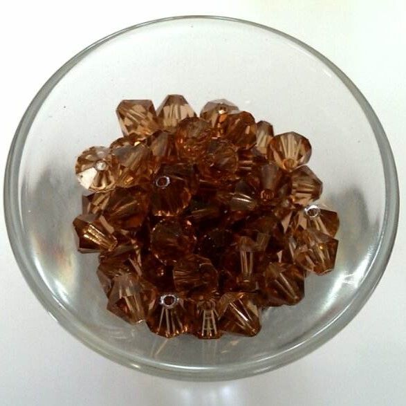 Swarovski Crystal - Light Smoked Topaz 6mm