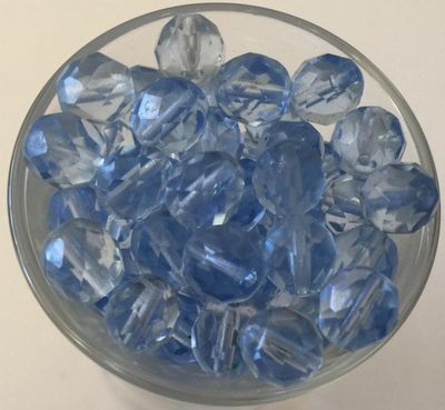 Czech Facet - Light Ice Blue 8mm