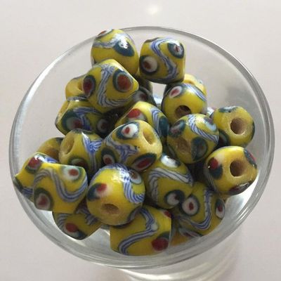 Javanese Red Spot - Yellow 8mm