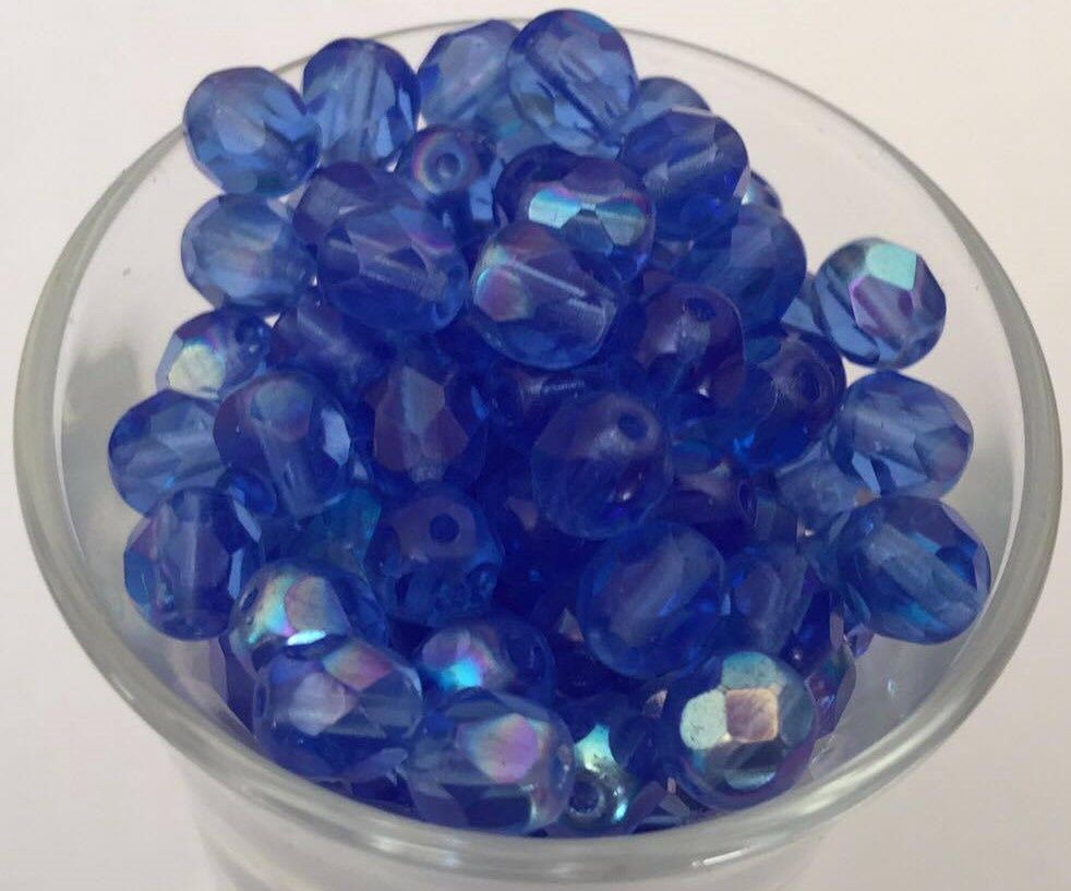 Czech Facet - Sapphire AB 6mm