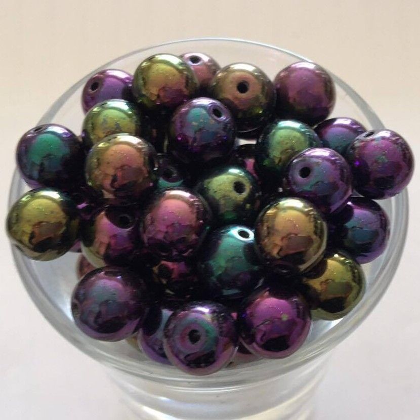 Czech Tiff - Purple Iris 8mm