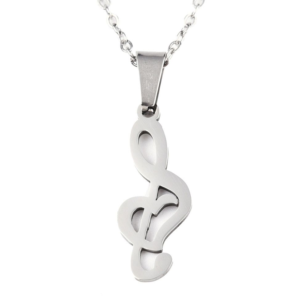 Love Music Note Necklace (201 SS)