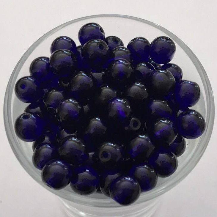 Czech Tiff - Dark Royal Blue 6mm