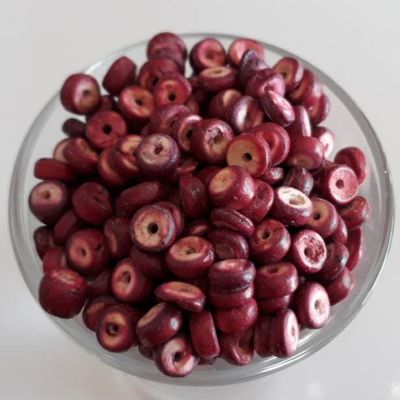 Coconut Disc - Burgundy 5mm
