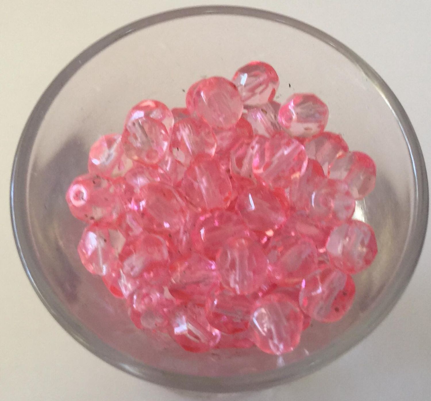 Czech Facet - Rose 6mm