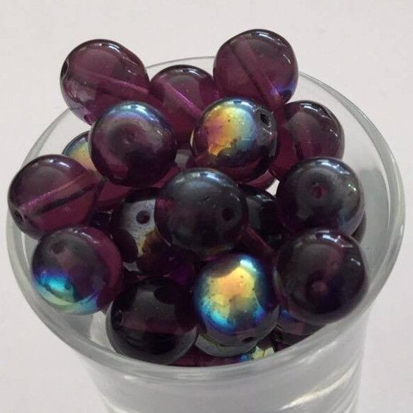 Czech Tiff - Dark Amethyst 10mm
