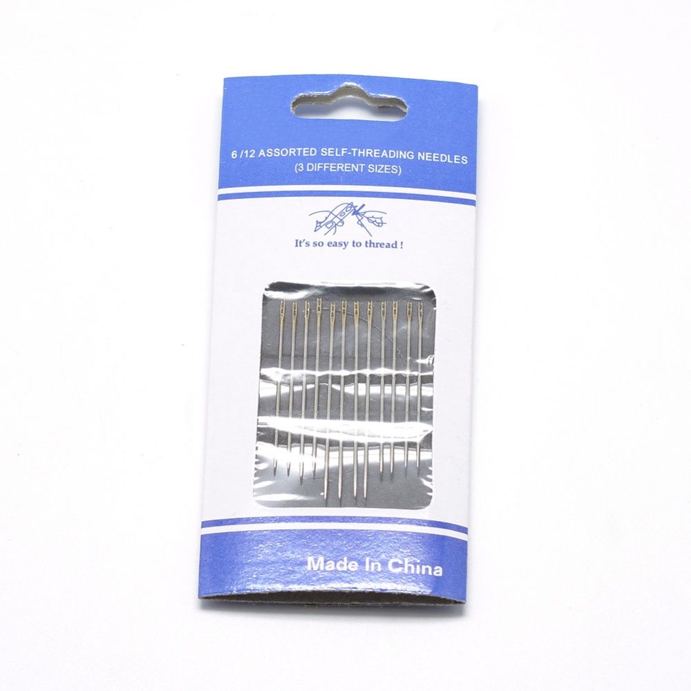 Self Threading Needles - 12 Pack