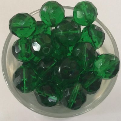 Czech Facet - Emerald 10mm