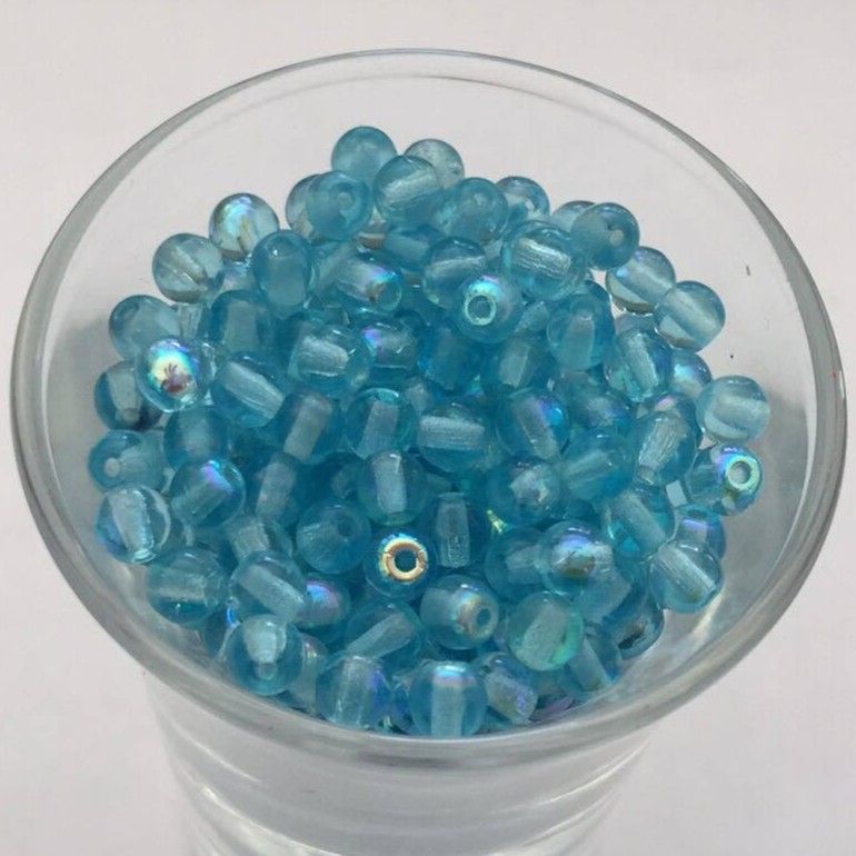 Czech Tiff - Light Aqua 10mm