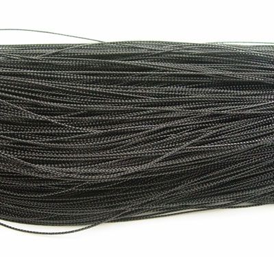 Metallic Embroidery Thread - Black 0.8mm (per m)