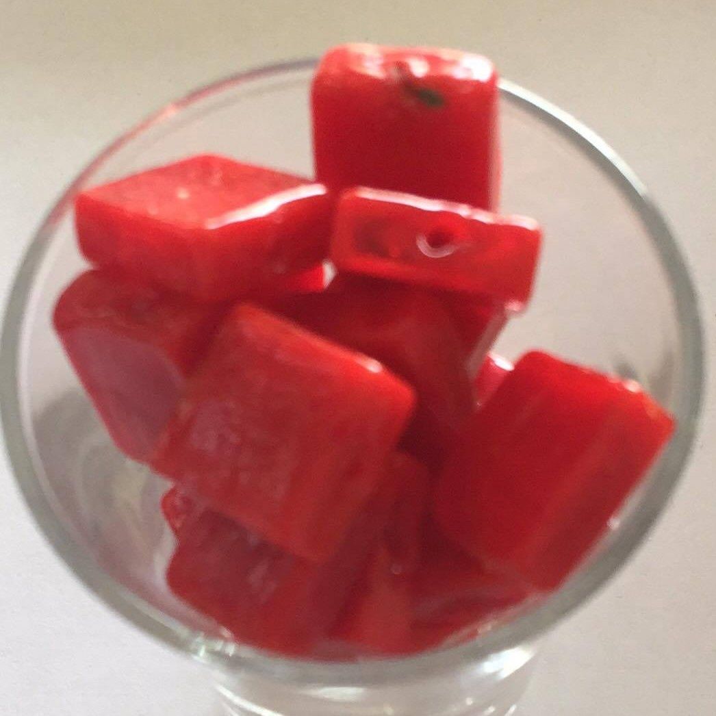 Chinese Square - Opaque Red 15mm